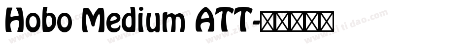 Hobo Medium ATT字体转换